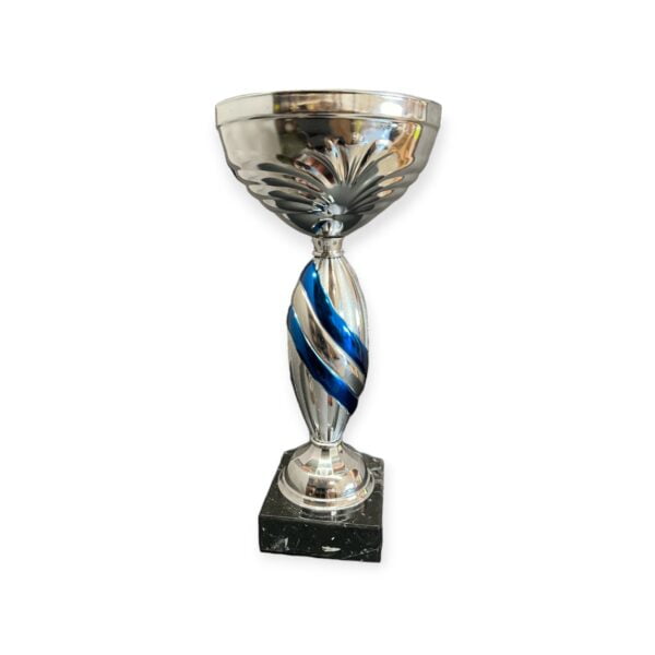 Copa Plata Azul Metálica