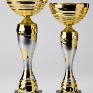 Copa Metálica Oro y Plata