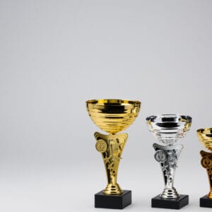 Copa Metálica Tanguer Oro, Plata y Cobre