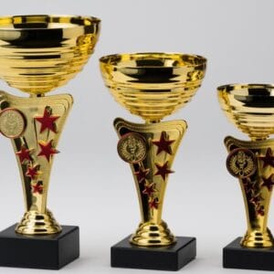 Copa Metálica Tanguer Oro con Rojo