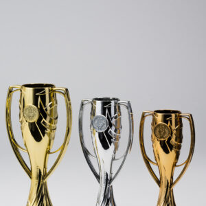 Copa Plástica Oro, Plata y Cobre